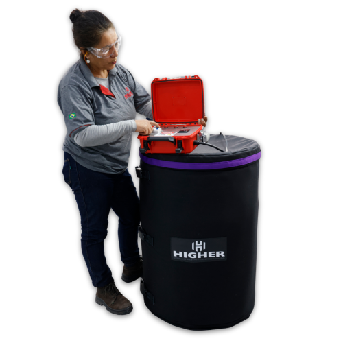 Jaqueta aquecedora para tambor 208L com controlador digital PID (3900W 0-150°C)