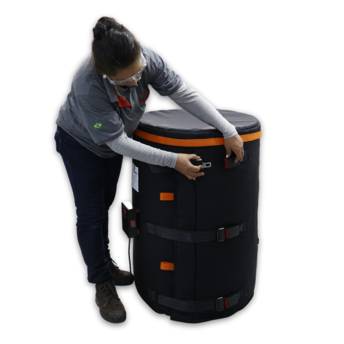 Jaqueta aquecedora para tambor 208L com controlador digital PID (0~150°C)