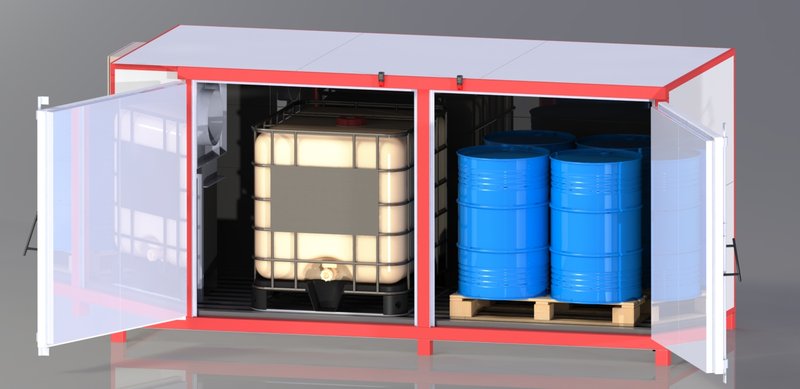 Estufa Higher Aberta — IBC e Tambores